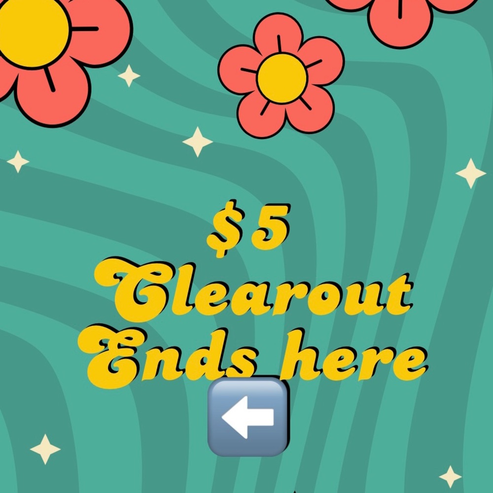 All Items Before This Marker- $5 Sale!